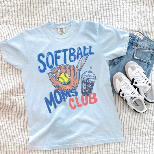 Travel softball mom tee comfort colors style relaxed unisex fit