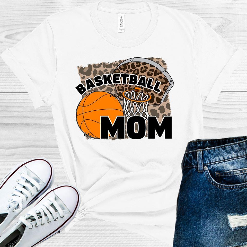 Stylish basketball mom graphic tee Bella Canvas shirt