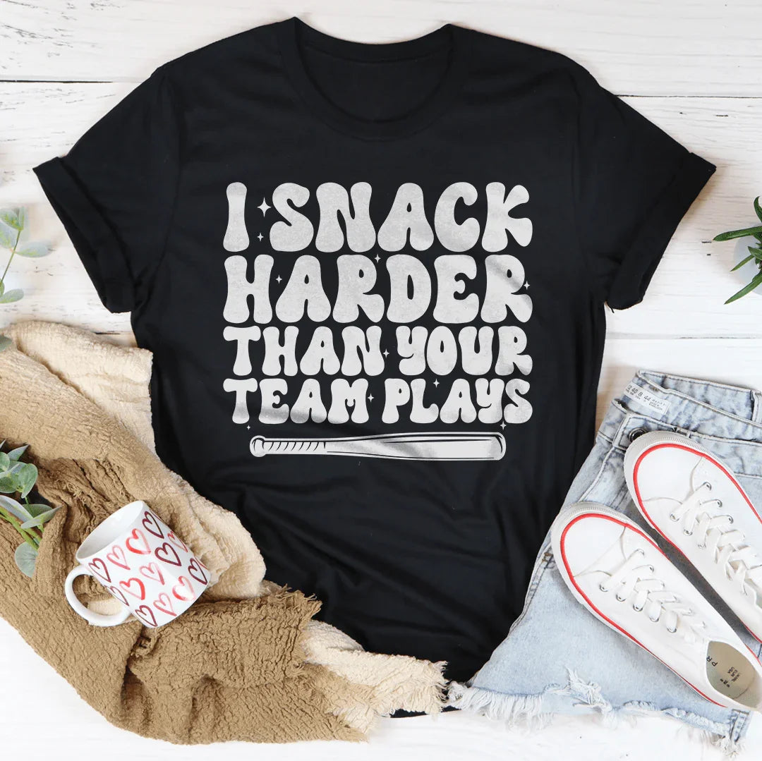 Funny snack lover graphic tee for game day and tournaments