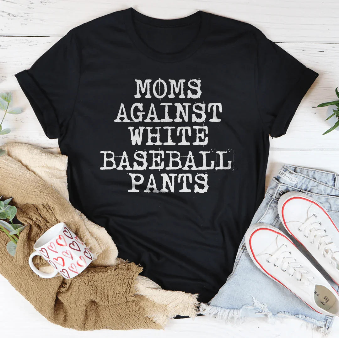 Funny sports mom t shirt with baseball saying and soft cotton fit