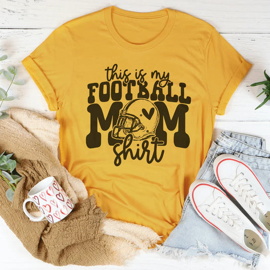 Football mom t shirt for Friday night lights and tailgates